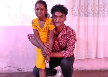 Mich und ein kleines Mädchen